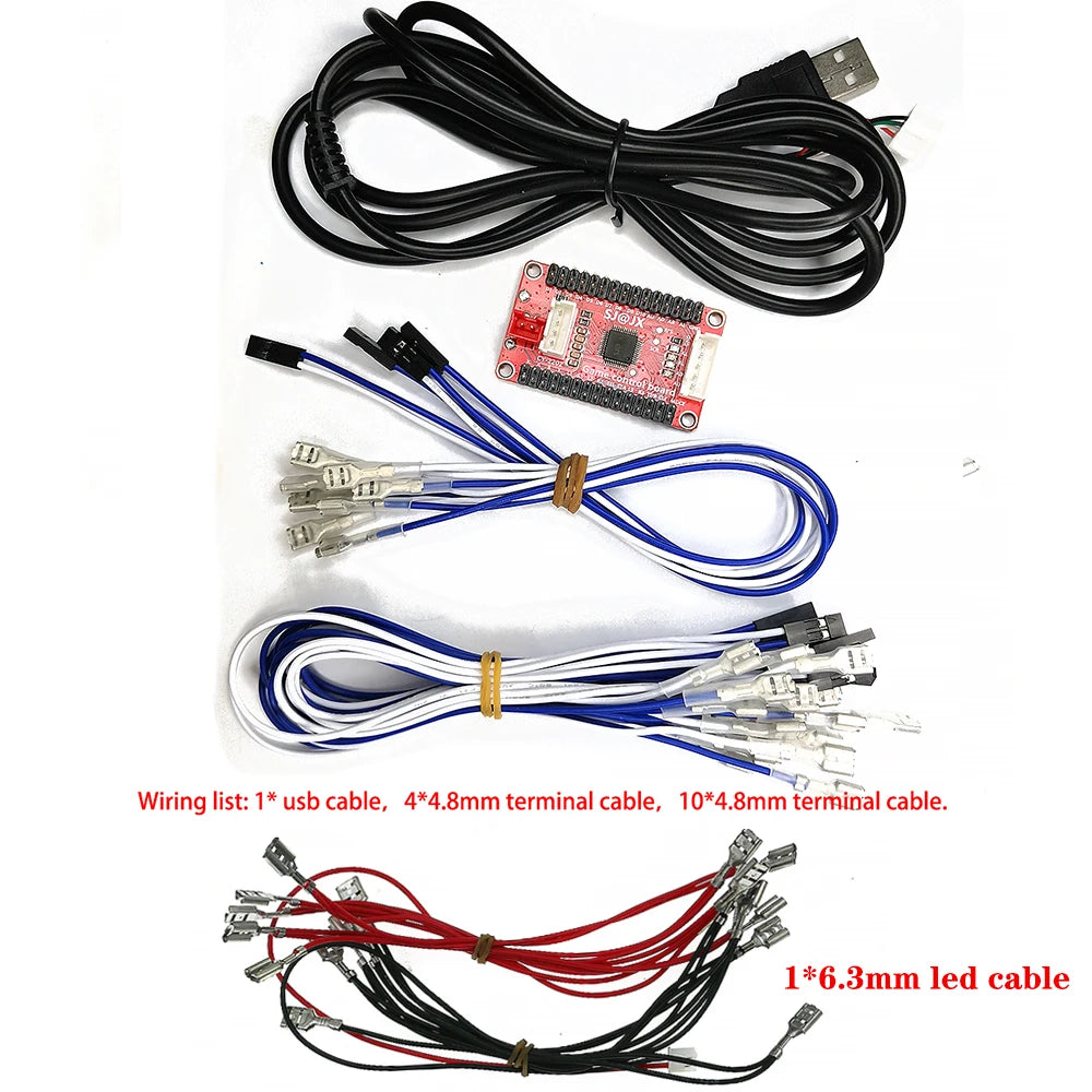 Arcade USB Board Encoder Zero Delay Joystick Controller Cable For PC PS3 SWITCH Raspberry Pi Sanwa Hitbox Game Machine DIY