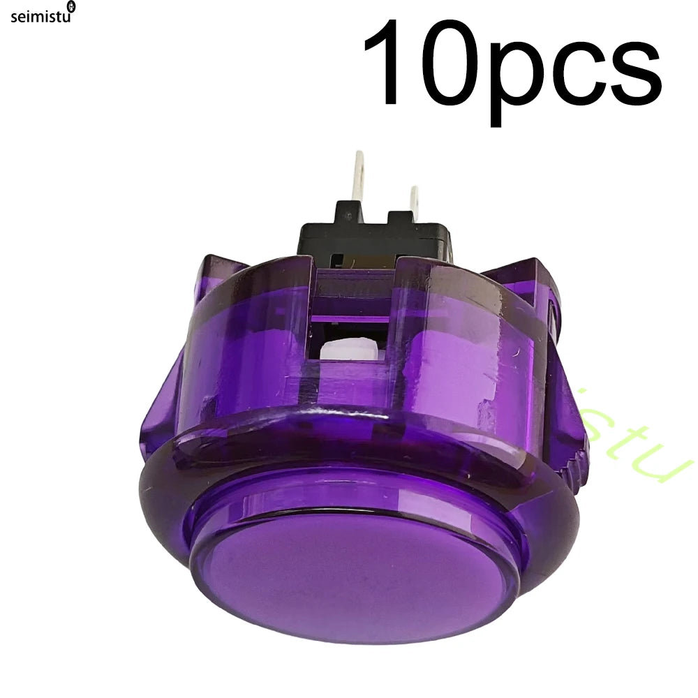 10pcs Clear Push Button 24mm 30mm Durable Multicade Video Game Console Copy Sanwa Obsc Hitbox Controller Tablero Arcade Pc Neo G