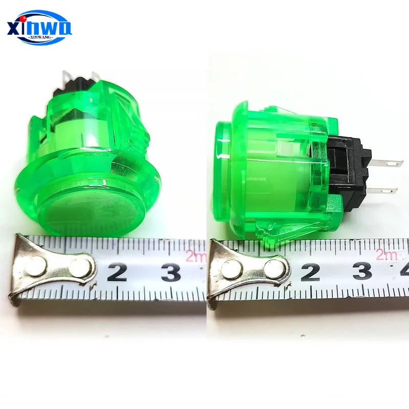 Clear Push Button 24mm 30mm Durable Multicade Video Game Console Copy Sanwa Obsc Hitbox Controller Tablero Arcade Pc Neo Geo