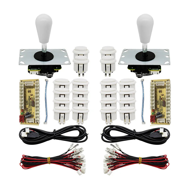 Arcade Joystick Kit 1 or 2 players copy sanwa Push button Zero Delay board For PC, PS3 and Pandora Games Portable retro controll