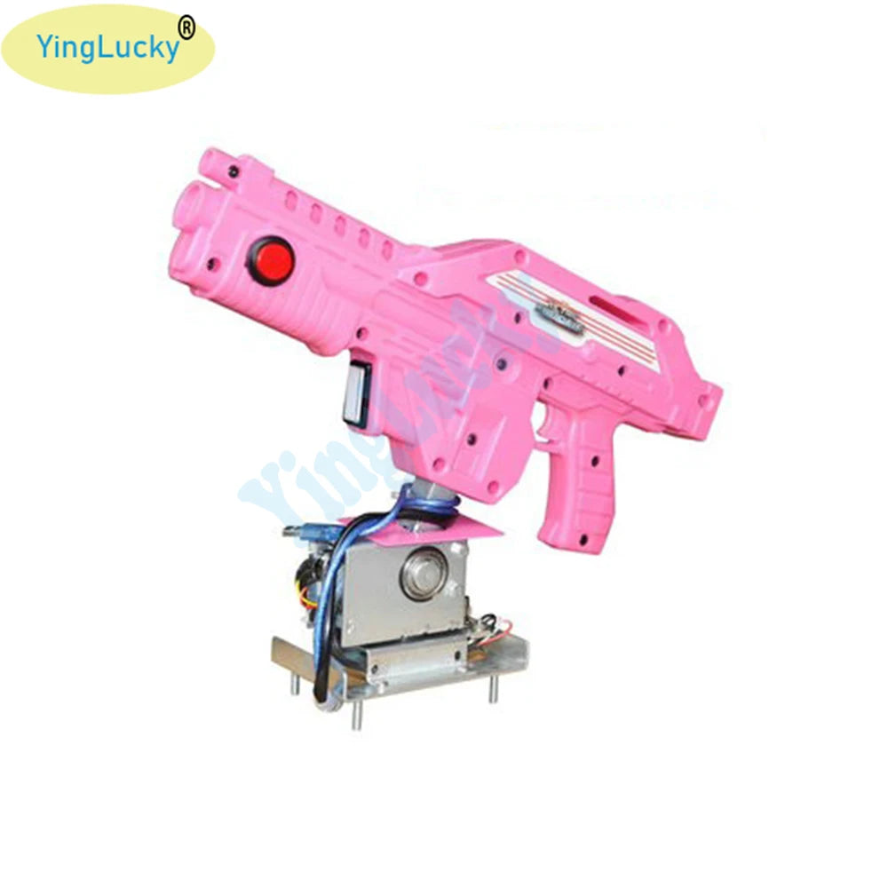 Arcade Machine 12v gun Aliens War Shooting Game Video Simulator with electromagnetic valve with USB Digital Count Vibration conn