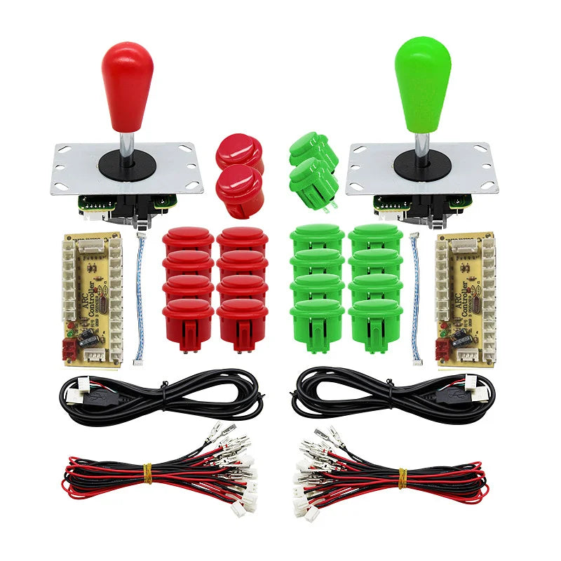 Arcade Joystick Kit 1 or 2 players copy sanwa Push button Zero Delay board For PC, PS3 and Pandora Games Portable retro controll