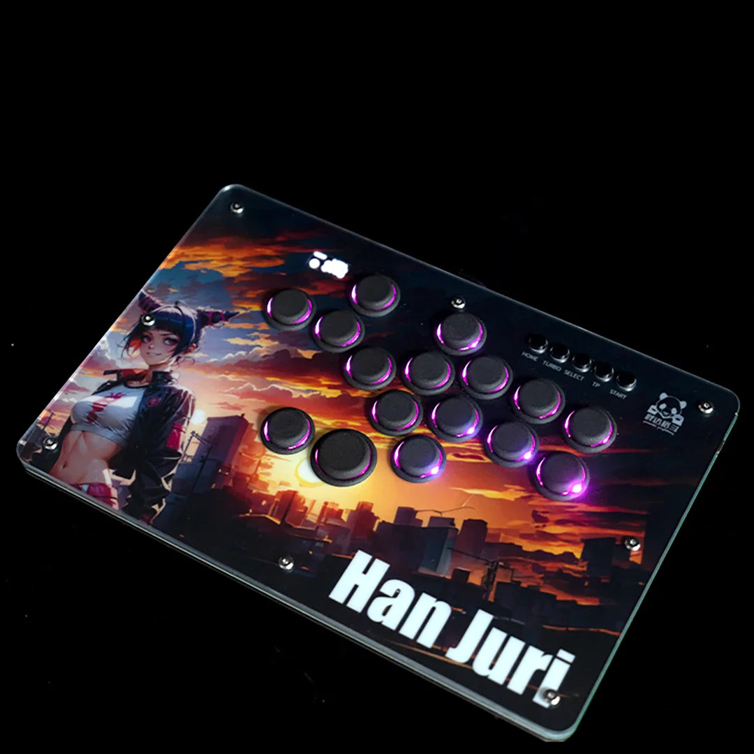 Panda Hitbox Deluxe Custom Panel Fighting Game Joystick Controller Arcade Fighting Stick For PS4/PS3/PC/Switch