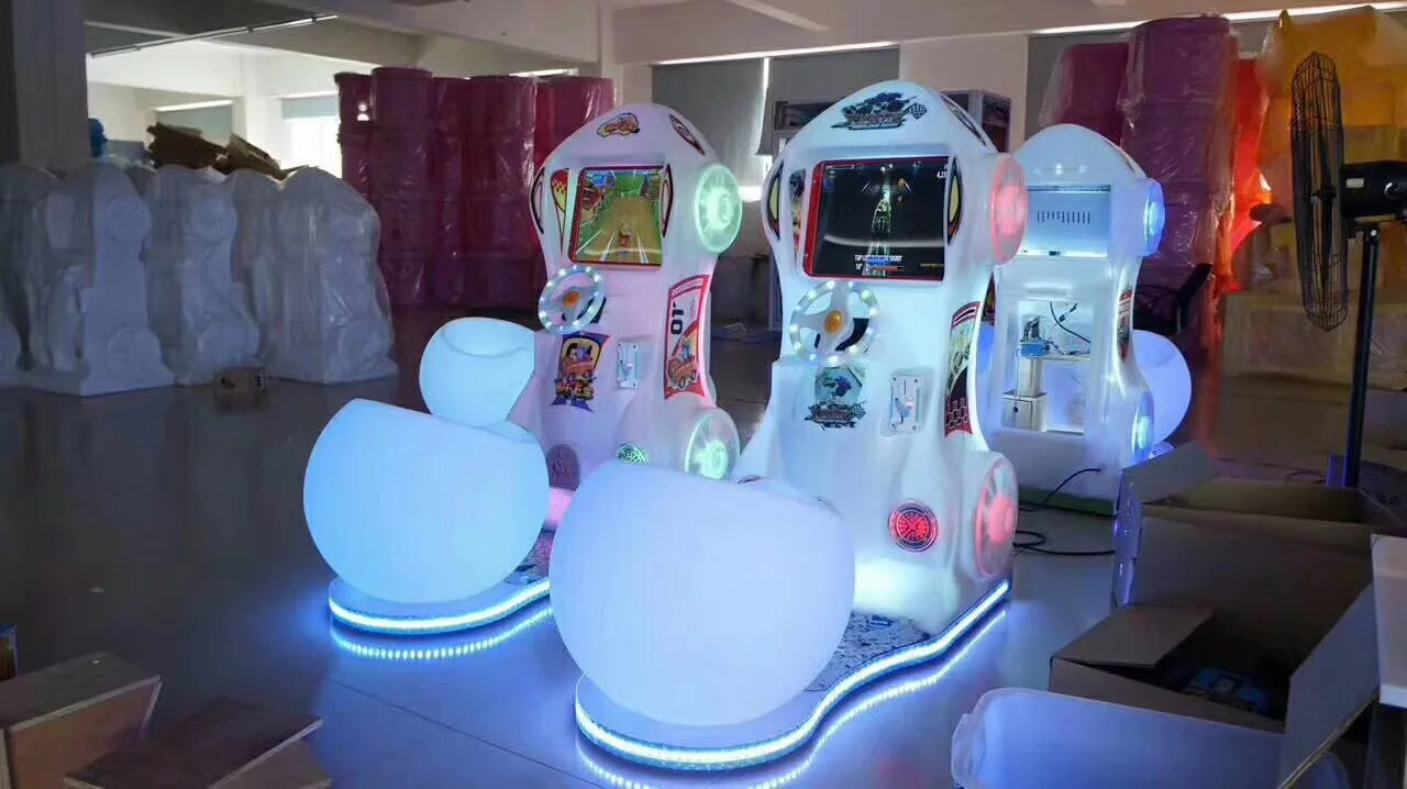 Arcade Steering Wheel for 31 in 1 Racing Car Arcade Machine for Kids Flame Flying Car Run Way TRAVELINSTYLE
