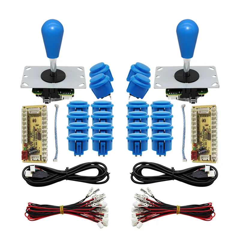 Arcade Joystick Kit 1 or 2 players copy sanwa Push button Zero Delay board For PC, PS3 and Pandora Games Portable retro controll