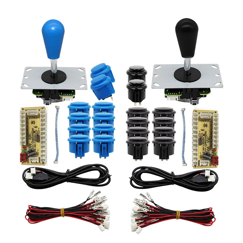 Arcade Joystick Kit 1 or 2 players copy sanwa Push button Zero Delay board For PC, PS3 and Pandora Games Portable retro controll