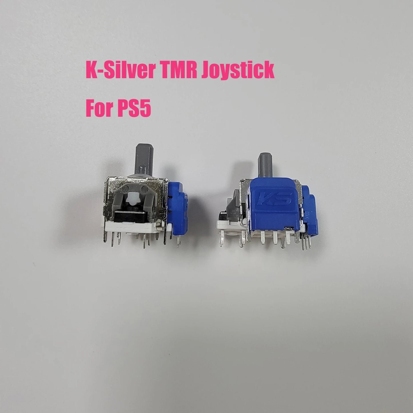 2PCS K-Silver JS13 Pro TMR Joystick for Switch Pro PS5 PS4 Xbox Series Xbox Elite 2 Replacement 3D Analog ThumbStick Anti-Drift