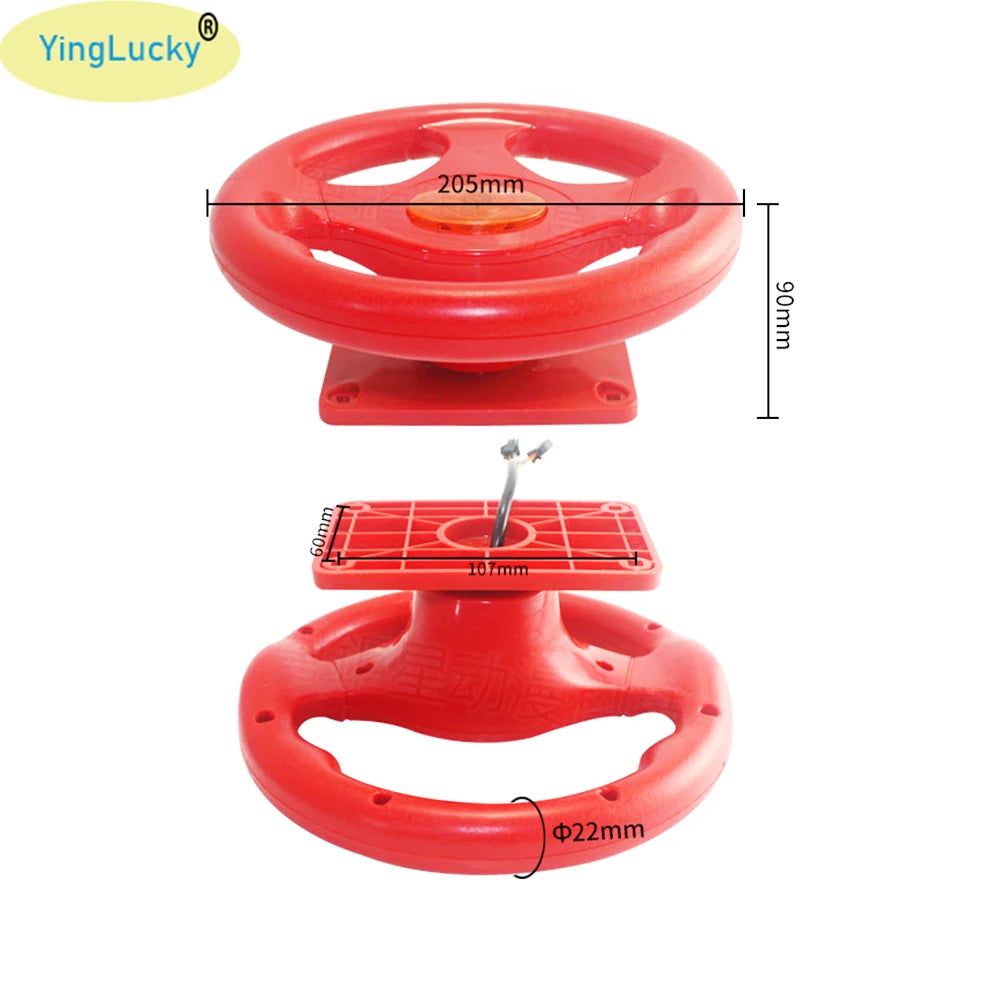 Arcade Steering Wheel for 31 in 1 Racing Car Arcade Machine for Kids Flame Flying Car Run Way TRAVELINSTYLE