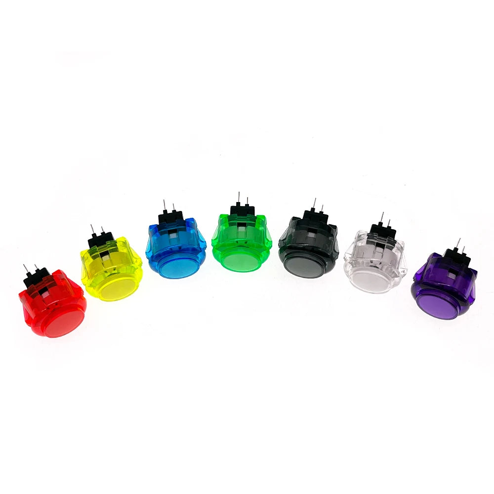 10x Clear Push Button 24mm 30mm Durable Multicade Video Game Console Copy Sanwa Obsc Hitbox Controller Tablero Arcade Pc Neo Geo