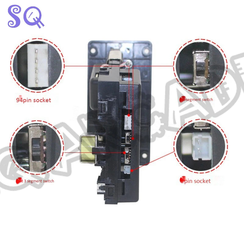 626 Multi Coin Acceptors Programmable Plastic Arcade Validator Electronic Selector Mechanism For Vending Washing Machine