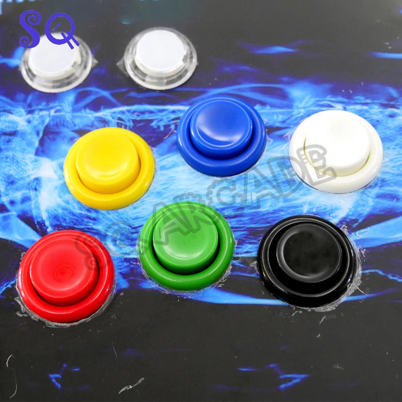 Happ Arcade Multicade Push Buttons Durable Jamma Game Switch Durable 8 Clolors Orange Purple Bartop Machine