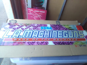 sega la machine guns arcade cabinet marquee part #75