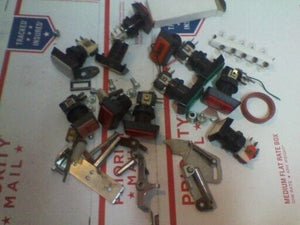 Arcade parts mixed bag of buttons, switches, lights, etc