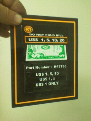 arcade bill changer bezel kit