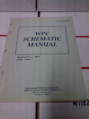 Williams Flipper Schemata Arkade Manuell