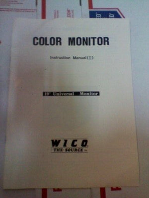 Wico 48.3cm Arkade Monitor Manuell