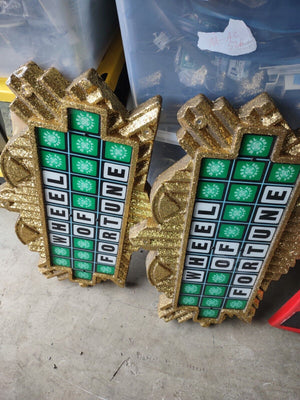 wheel of fortune arcade redemption sign marquees #363