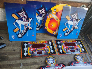 ice triple play arcade redemption playfield plastics lot #20