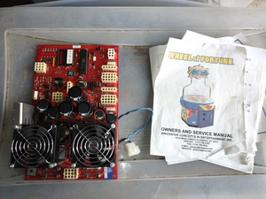 wheel of fortune arcade redemption main pcb with manual #320