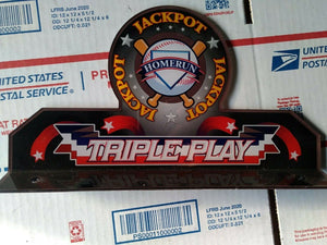 ice triple play arcade redemption playfield scoreboard plexi #225