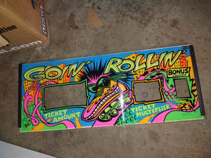 goin rollin arcade redemption plexi marquee #221