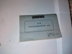 rowe r-90 arcade jukebox troubleshooting aid