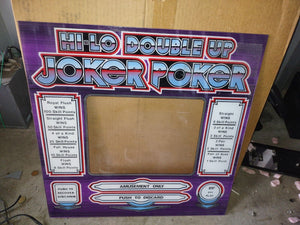 joker poker arcade redemption plexi marquee part #1
