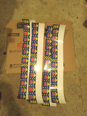 drill o matic arcade redemption label part lot #12