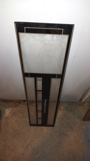 wurlitzer stereo arcade jukebox glass marquee #108