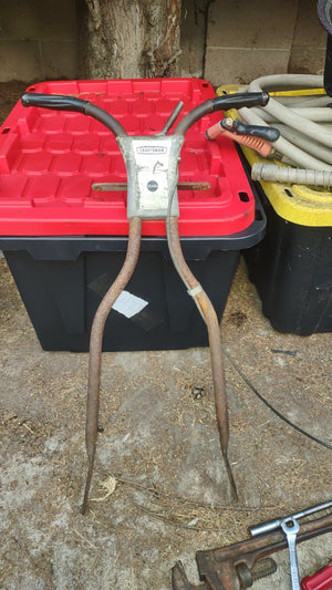 craftsman sears lawnmower front handle with throttle working #17481560