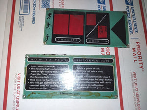 sports arena arcade redemption control panel parts #655