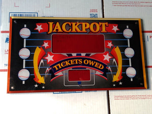 ice triple play arcade redemption playfield scoreboard plexi #227