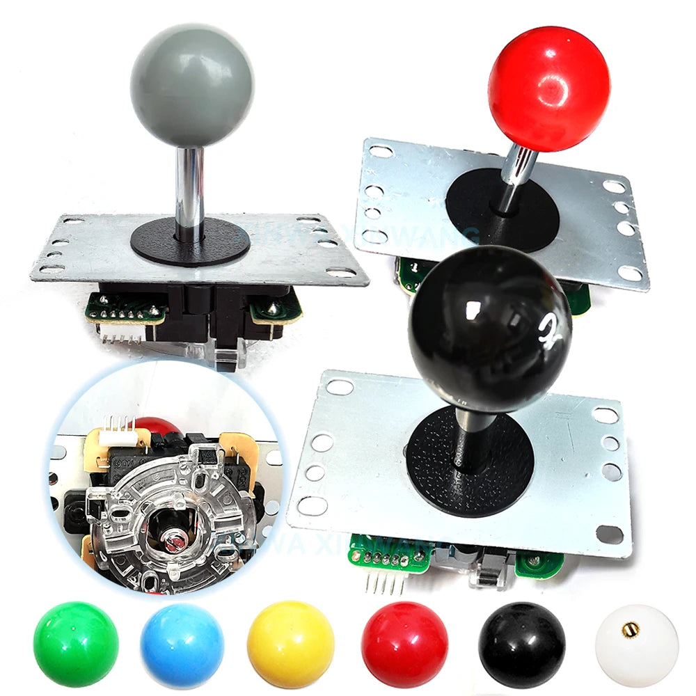 Copy Sanwa Arcade Joystick Round Ball Top 5 Pins Connector For USB Board PC PS3 Game Console DIY Direction Controller