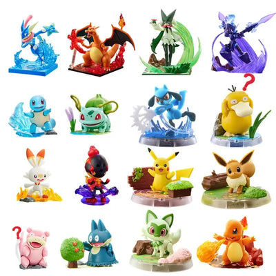Blokees Original Pokemon Pikachu Eevee Charmander Charizard Greninja Meowscarada Ceruledge Cartoon Characters Building Block Toy