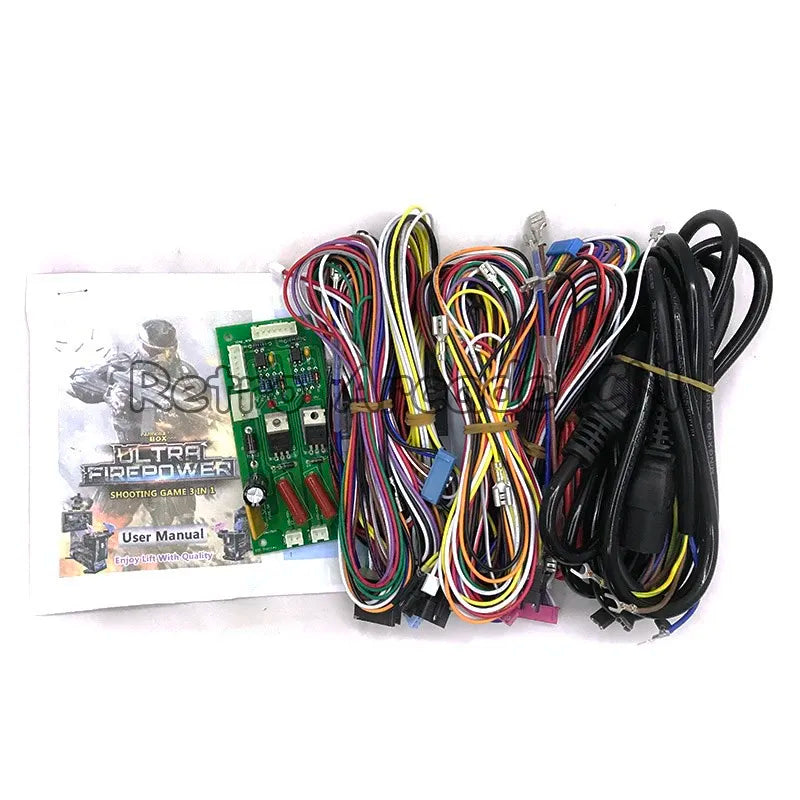  3 in 1  Arcade Aliens Farcry HOD3 Kits with motherboard shooting guns for DIY Arcade Simulator Shooting game machine