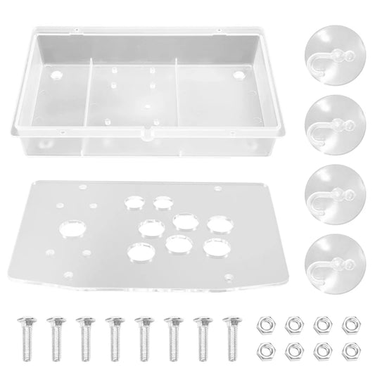 B50B-DIY Arcade Joystick Acrylic Panel Case For Arcade Game Machine DIY Can Be Installed Joystick Button For Retro Video Game