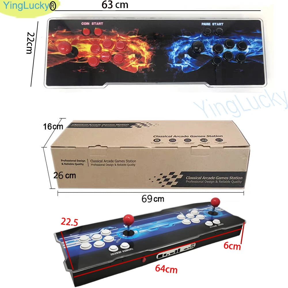 30000 in 1 Pandora box arcade console 3D Retro Arcade Game Console Cabinet Bartop 8 Way Joysticks Push Buttons