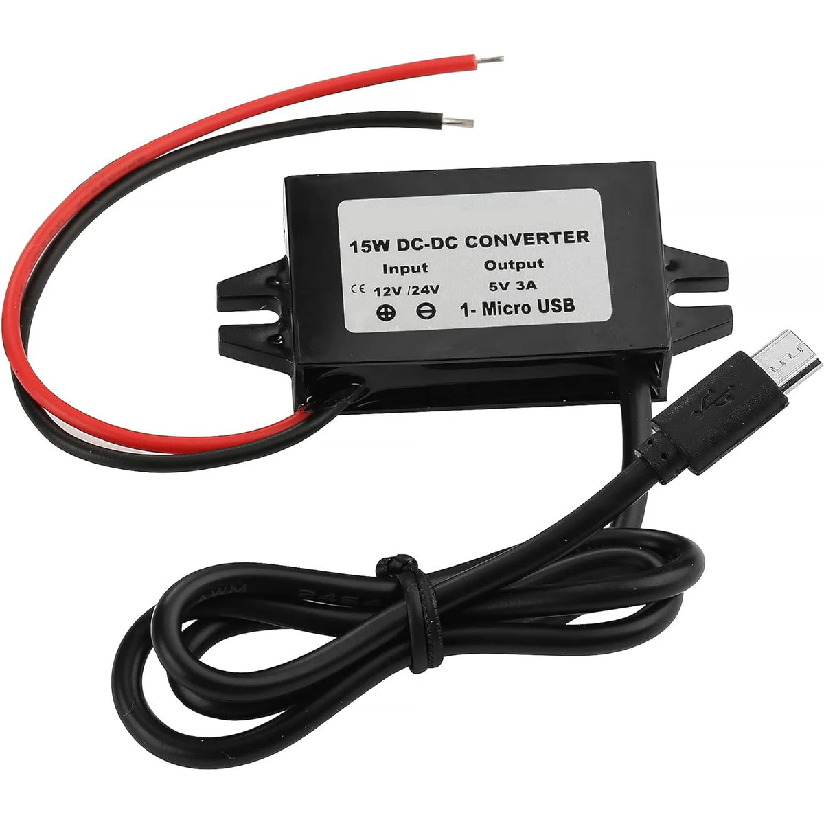 Waterproof 12V to 5V Converter DC-DC Step Down Module Power Adapter USB-A Female/Type C/dual USB/open Wire Connector