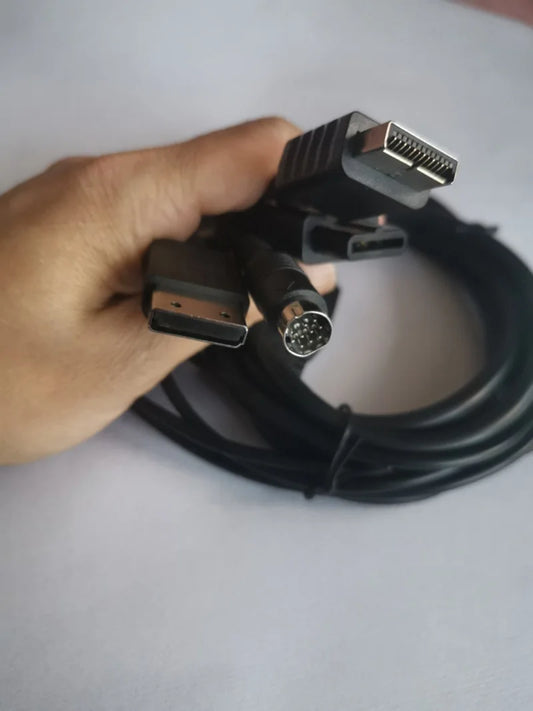 Multi in 1 AV S-Video Cable for Game Console Sega Saturn SS DC PS1 PS2 SNES SFC N64 NGC