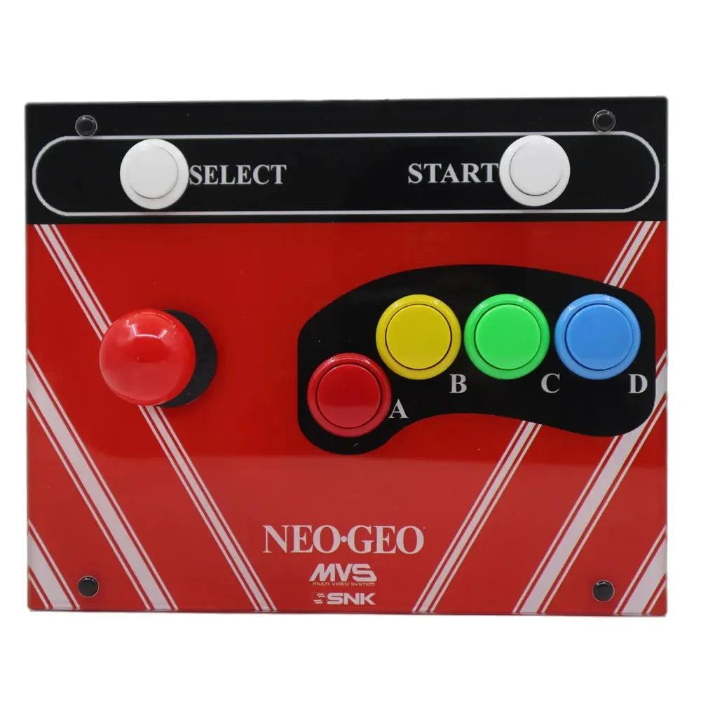 Arcade Games RAC-J600S NEO 6 Buttons 15Pin Hitbox Games Stick Arcades Joysticks Console Artwork Panel For Neo Geo AES MVS CD