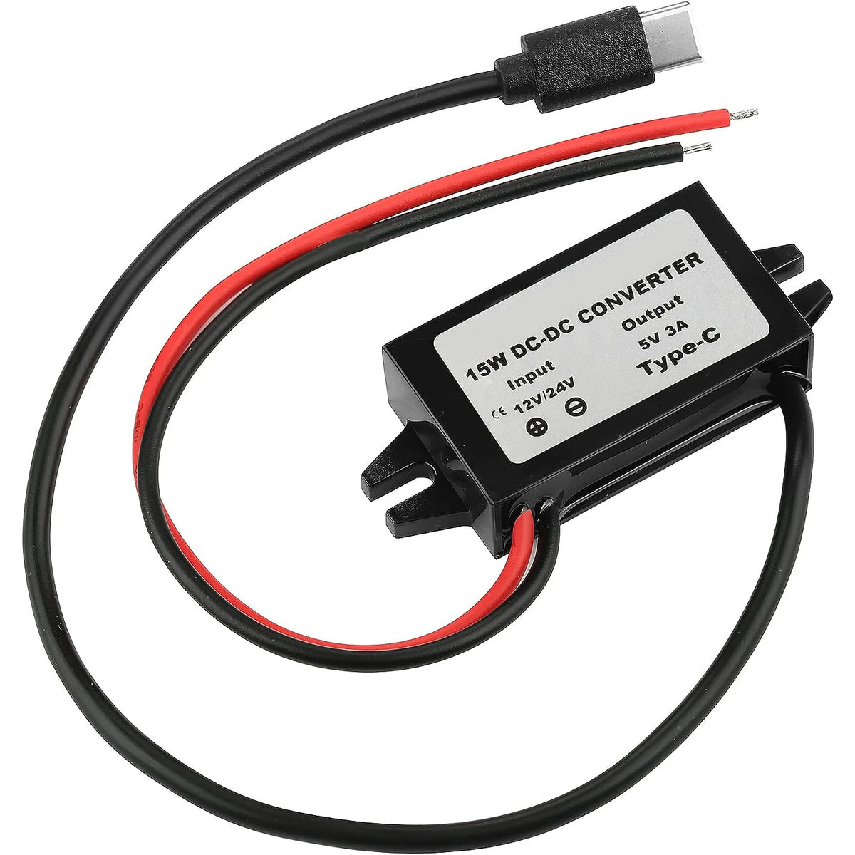 Waterproof 12V to 5V Converter DC-DC Step Down Module Power Adapter USB-A Female/Type C/dual USB/open Wire Connector