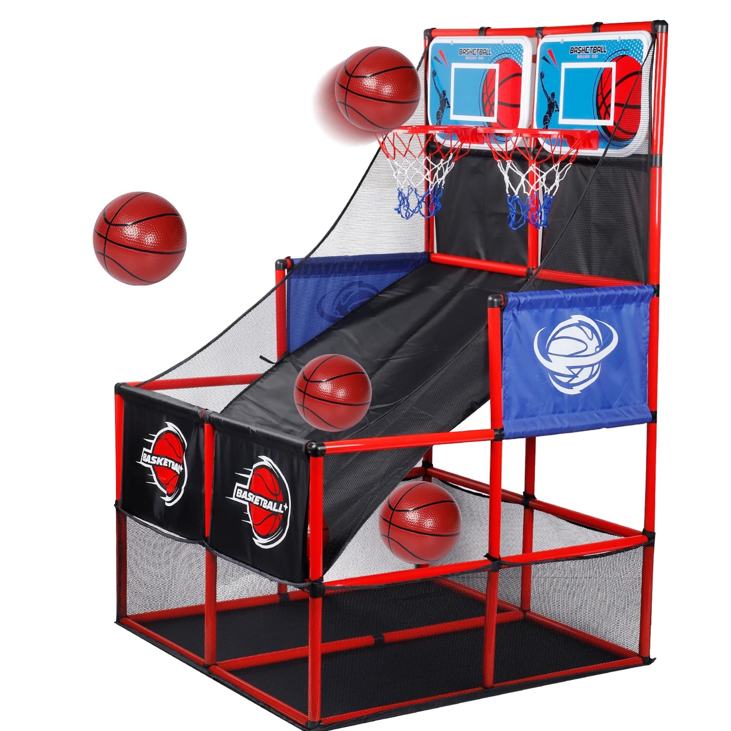 Arcade Basketball Game Set with Balls and Hoop,For Boys&Girls,Indoor Outdoor Toy,Ideal for Competition,Halloween/Christmas