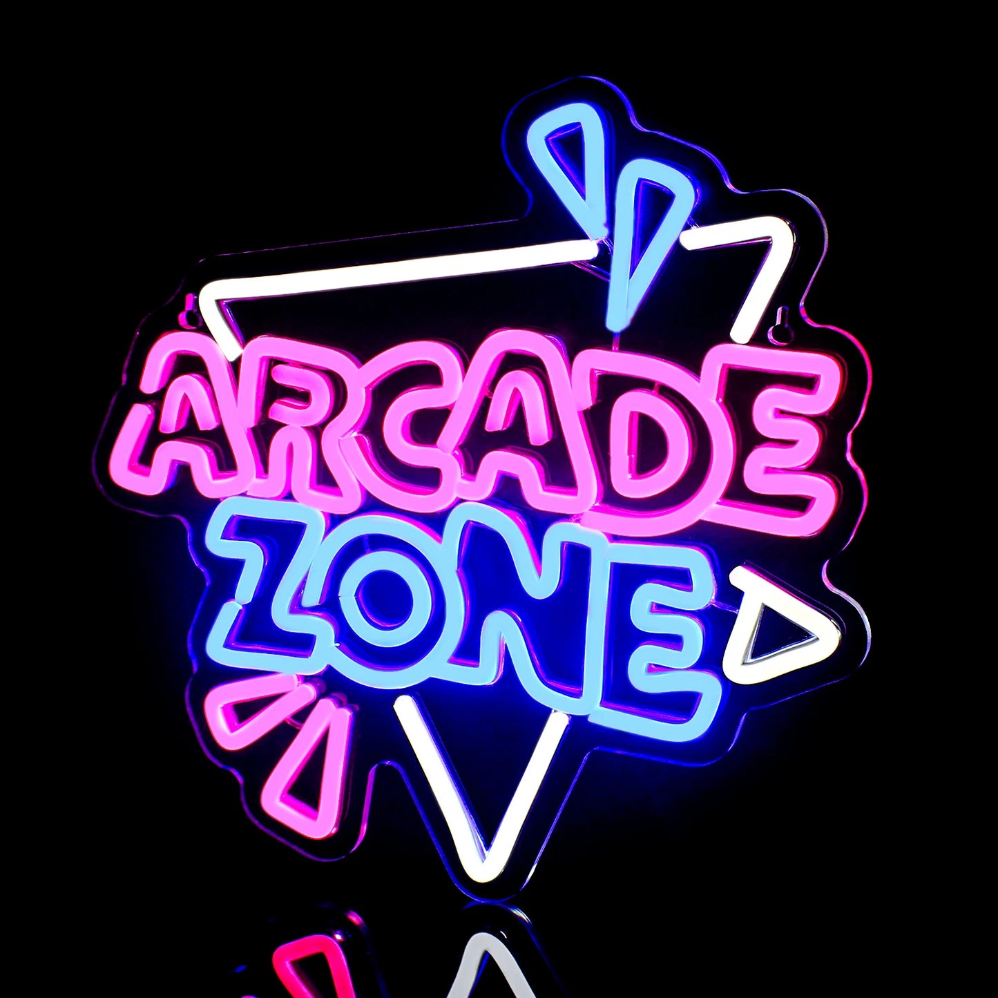 Arcade Zone Neon Led Sign Retro Game Room Decoration Home Bedroom Bar Party Gaming Club Art Wall Light Up Signs Gift For Gamer