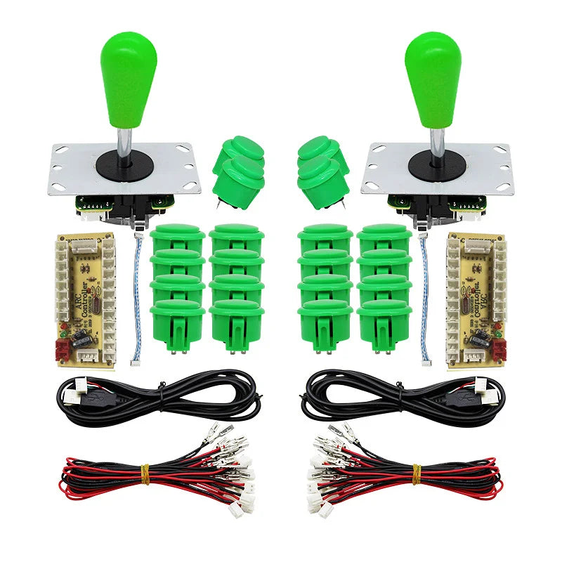 Arcade Joystick Kit 1 or 2 players copy sanwa Push button Zero Delay board For PC, PS3 and Pandora Games Portable retro controll